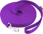 AMAGOOD Dog/Puppy Obedience Recall Training Agility Lead-15 ft 20 ft 30 ft 50 ft Long Leash-for Dog Training,Tie Out,Play,Safety,Camping (20Feet x 1Inch, Purple)