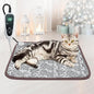 Cat Heating Pad 18x18 in with Smart Thermostat Switch and Power Line Protection Tube,Obtained MET and UL Dual Certification,Waterproof Pet Heating Pad for Cats-Rose