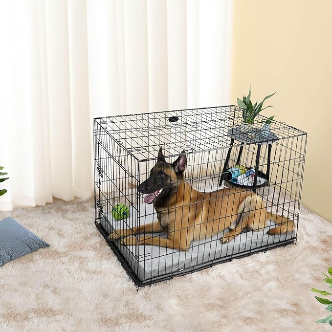 Explore Land Waterproof Dog Bed Cover Machine Washable Fluffy Dog Bed Replacement Cover, 36Lx27Wx4H inch, Gray