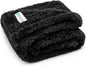 PetAmi Dog Blanket for Small Medium Dogs, Black Fluffy Soft Sherpa Fleece for Puppy, Kitten, Doggie - Calming Pet Throw for Couch, Sofa, Bed - Washable, Medium 29x40