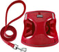 Dog Harness with Leash Set, No Pull Adjustable Reflective Step-in Puppy Pet Vest Harnesses for Small Medium Large Dogs and Cats,Red S