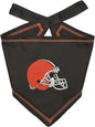 Pets First NFL Cleveland Browns TIE Bandana, Size Large/X-Large. Dog Bandana Scarf Bib for Pet Cat Dog. The Ultimate Game-Day, Party Bandana