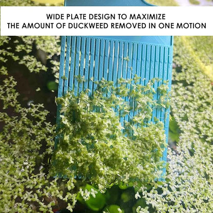 Aquarium Duckweed Removal Tool, 6.5 x 3 inch Floating Plant Comb Spatula, Aquatic Tank Cleaning Tool