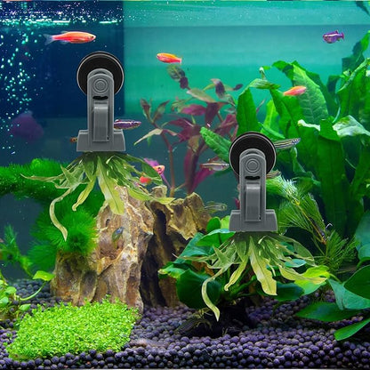 2Pcs Goldfish Feeder, Saltwater Aquarium Accessories Supplies Algae Magnet Seaweed Feeder Aquarium Magnetic Clips, Fish Tank Feeding Ring Suitable for Aquatic Pets