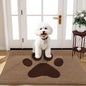 Buganda Dog Door Mat for Muddy Paws, Absorbent Dirt Trapper Non Slip Indoor Doormats, Washable Low-Profile Mat for Mud Dogs, Entryway Carpet for Inside Floor (40x32 Inches, Beige)