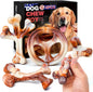 4 Pack Dog Chew Toys for Aggressive Chewers - Tough Indestructible Dog Toys with Bacon Flavor- Durable Nylon Bones Toy for Small Medium Large Breed - Puppy Gifts