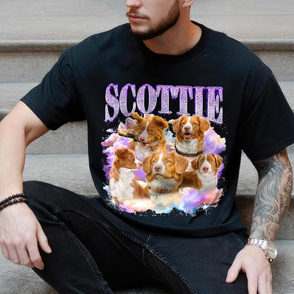 JIX & JOKY Custom Your Own Bootleg Rap Shirts with Dog Faces Custom Pet Shirt for Men Graphic Tshirt Gift Idea for Pet Lovers