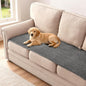 H.VERSAILTEX Plush Chenille Couch Cover for 3 Cushion Couch Anti Slip Washable Sofa Slipcovers Soft and Durable Furniture Protector for Dogs Cats Kids (27.5" x 82", Gray)