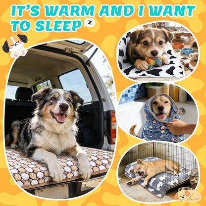 6 Pcs Guinea Pig Blankets Bedding Small Animal Cage Liners Sleep Mat Absorbent Reusable Pet Pee Bedding Pad Cover for Hamster Ferret Chinchilla Rabbit Hedgehog (14 x 28 Inch)
