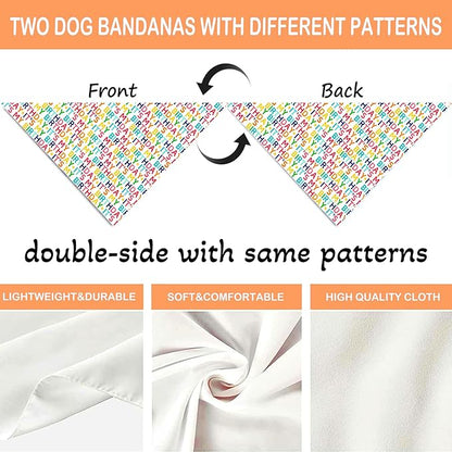 Birthday Dog Bandanas 1 Pack, Colorful HBD Dog Scarfs for Boy and Girl, Pet Scarves for Boy and Girl Bandanas for Small Medium Large Dogs (It's My Birthday, One Size)