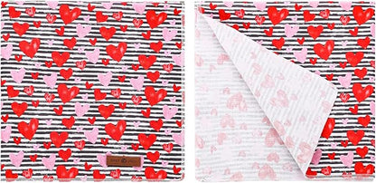 lionet paws Valentines Dog Bandana for Small Medium Large Dogs, Cat Dog Kerchief Triangle Bibs Scarf for Girl Boy
