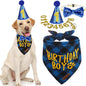 EXPAWLORER Dog Birthday Party Supplies - Dog Birthday Bandana Scarf and Party Hat with Numbers Boy Girl Pet Bow Tie, Cute Outfit for Small Medium Large Dogs (Large)