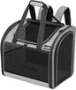 Pecute Cat Backpack with Widened Interior Space, Upgraded Dog Backpack Carrier with Various Ways to Carry, Pet Backpack with Breathable Mesh, Pet Travel Carrier with Soft Padded, Reinforced Support