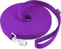 AmaGood Dog/Puppy Obedience Recall Training Long Dog Leash- 20 feet 30 feet 50 feet 15 feet Long Leash for Dogs Training,Recall,Play,Safety,Camping (Purple, 20 Foot (Pack of 1))