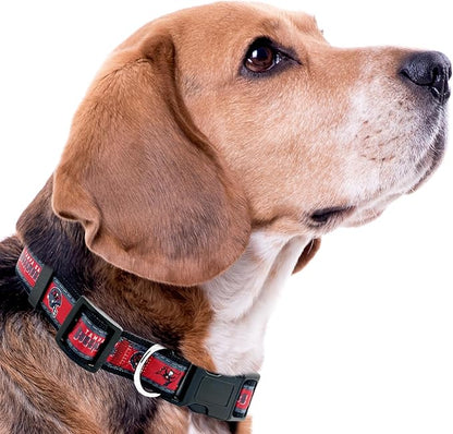 Pets First NFL Tampa Bay Buccaneers Licensed PET COLLAR, Medium - Heavy-Duty, Strong, and Durable Dog Collar. Available in 31 Football Teams and 4 Sizes