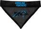 NFL DOG BANDANA - CAROLINA PANTHERS REVERSIBLE PET BANDANA. 2 Sided Sports Bandana with a PREMIUM Embroidery TEAM LOGO, Large/X-Large. - 2 Sizes & 32 NFL Teams available