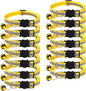 14 Pack Breakaway Cat Collar with Bell, Reflective Kitten Collar for Girl Boy Cats, Safety Buckle Adjustable 7.5-12.5 Inch, 0.4 Inch Width Lightweight, Pet Gifts (Yellow)