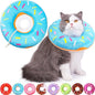 Cat Cone Collar Soft, Cat Recovery Collar for Wound Healing Cute Cat Donut Adjustable Cat Cones to Stop Licking Comfortable Lightweight Neck Elizabethan Collars for Cats Kittens After Surgery
