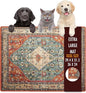 Dog Food Mat, 39.4"x31.5" Largest Absorbent Dog Mat for Food and Water, Non Skid Cat Bowl Mat, No Stains Quick Dry for Pet Water Dispenser Pet Supplies for Messy Drinkers