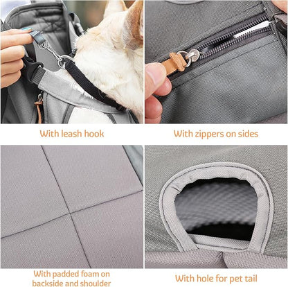 Dog Carrier Backpack, Pet Front Carrier Backpack Legs Out Dog Chest Carrier for Small Medium Dogs, Hands-Free Cat Backpack Carrier Dog Travel Backpack Airline Approved Hiking Bike Motorcycle