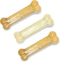 Nylabone Original Bone Flexi Chew Toy for Dogs, Dog Toys for Moderate Chewers, Dog Chew Bones, Chicken & Original Flavor, For Small Dogs - Up to 25 Ibs, 3 Pack