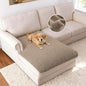 H.VERSAILTEX Non Slip Pet Couch Cover Chenille Dog Bed Protector Thick Soft Sofa Slipcover Pet Friendly Washable Couch Cushion Covers for Pets (40" x 50", Sand)