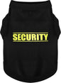 Discover Cozy Cotton Canine Wear: Soft, Lightweight, and Breathable Dog Shirt Vest with Eye-Catching Graphics(Security), Keeping Your Furry Friend Warm and Comfy! Black XXS
