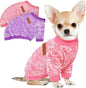 2 Pcs Dog Sweaters for Small Dogs Girl Boy Winter Fleece Clothes Warm Soft Dog Sweatshirt Outfit for Dogs Cats Pet Apparel