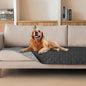 gogobunny 100% Double Sided Waterproof Dog Blanket Soft Pet Bed Cover Reversible Protect Furniture Couch Sofa Car for Puppy Cat Kids (Dark Charcoal/Light Charcoal, 30x80 Inch (Pack of 1))