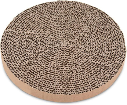 Best Pet Supplies Catify Cat Scratcher, Fun Interactive Scratchers, Posts, Poles, Claw Safe, Furniture Saver Indoor Play Support Natural Cat Behaviors Heavy Duty - 5 Pack Round