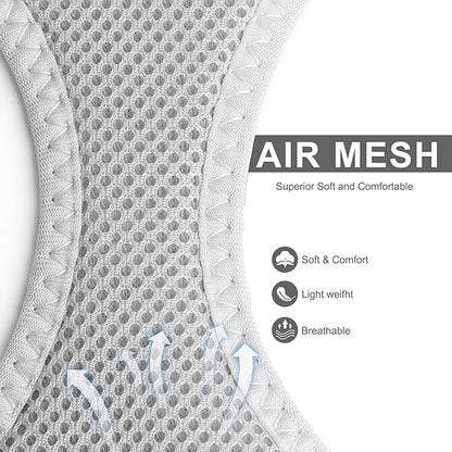 Fida Cat Harness and Leash Set for Walking Kitten and Puppy, Escape Proof Kitten Harness with Breathable Lightweight Soft Mesh, Adjustable Reflective Step-in Design for Kitten and Puppy.(XXXS, Grey)