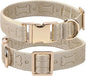 TDTOK Stylish Leather Dog Collar, Comfortable Soft PU Leather Dog Collars for Large Medium Small Dogs with Quick Release Metal Buckle, Adjustable Pet Collar with Cute Bone Pattern Design