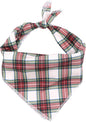 ARING PET Christmas Dog Bandanas, Red Green White Plaid Kerchief Triangle Bibs Scarf for Puppy Small Medium Large Boy Girl Dogs Cats-L