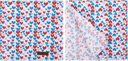 lionet paws Valentines Dog Bandana for Small Medium Large Dogs, Cat Dog Kerchief Triangle Bibs Scarf for Girl Boy