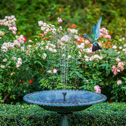 AISITIN Outdoor Solar Garden Fountain 3.5W Solar Pump Outdoor Pond with 6 Nozzles Floating Solar Fountain Pump for Bird Bath, Aquarium, Garden Fountain (1 Piece)