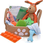 Premium Puppy Starter Kit - New Puppy Gift Basket with Essentials, Toy Box, Treat Tray, Training Supplies, Chew & Squeaky Toys for Puppies and Small Dogs - Complete Dog Must Haves for New Dog Owners