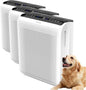 AROEVE Air Purifier for Large Rooms up to 1504 Ft² - 5 Layer Filter System for Smoke, Pollen, Allergies & Pet Dander, Features Air Monitor, Sleep Mode & Timer, MK07 White (Pack of 3)