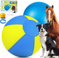 Herding Ball for Dogs and Horses - 18" Dog Herding Ball for Australian Shepherd Collie, Jolly Ball for Dogs Agility Equipment, Herding Ball Durable Bite-Resistant with Reinforced Stitching-Yellow&Blue