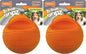 Nylabone Power Play Gripz Felt Basketball Rubber Fetch Toy, Squeaky Ball for Dogs, Medium (1 Count) (Pack of 2)