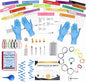 Puppy Whelping Supplies 64 Piece Puppy Whelping Kit for Puppies Birth Pregnant Dog Birthing Supplies Newborn Collars for Litter Bottles for Nursing