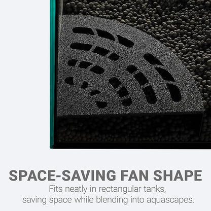Shrimp Cave 2-Pack – Space-Saving Fan-Shaped Aquarium Cave Decor with 180° Wide-View Design, Compact Fish Tank Accessories for Cherry/Dwarf Shrimp (Black)