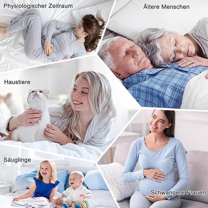 Waterproof Mattress Protector Full, Fitted Sheet Style Breathable Mattress Cover with Deep Pocket Fits Up to 18'', Noiseless Bed Cover for Kids Adults Pets, Machine Washable (Squares, Full)