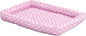 MidWest Homes for Pets QuietTime Fashion XS Dog Bed – Pink Faux Fur Bolster, Ultra-Soft and Machine Washable, Fits 22-Inch Crates and Carriers, for Small Dogs and Cats