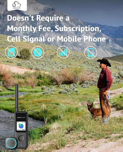 Aorkuler GPS Dog Tracker – Track Your Dog Up to 3.5 Miles Without Phone or Cell Signal | No App, No Monthly Fees | Ideal for Hiking, Rural & Remote Areas (Tracker 2)