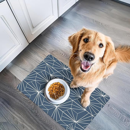 NALALAS Large Dog Mat for Food and Water, Cat Feeding Mat | Large Waterproof Dog Bowl Mat | Non-Slip Pet Food Mat for Floors | Pet Mats for Food and Water | Easy to Clean