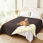 hyha Waterproof Dog Blanket, Soft Dog Bed Cover Pet Blankets, Waterproof Sofa Couch Cover for Dogs Washable, Reversible Pet Couch Covers for Sofa Furniture (82x102 Inch, Chocolate/Beige)