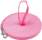 Downtown Pet Supply - Long Dog Leash - 15 ft Pink Nylon Dog Training Leash for Recall & Obedience