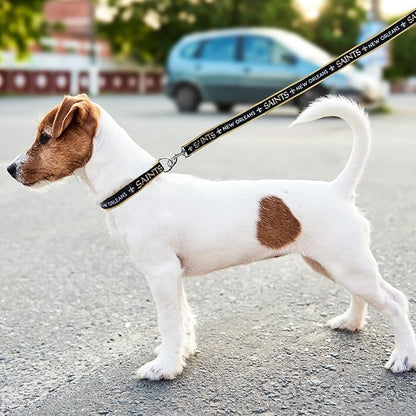 Pets First NFL New Orleans Saints Licensed PET COLLAR, Small - Heavy-Duty, Strong, and Durable Dog Collar. Available in 31 Football Teams and 4 Sizes