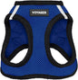 Best Pet Supplies Voyager Step-in Air Harness - All Weather Mesh, Reflective, No Pull Harness for Dogs, Cats - Secure with Hook & Loop Fastener, Buckle, Double D-Rings - Royal Blue/Black Trim, XXS