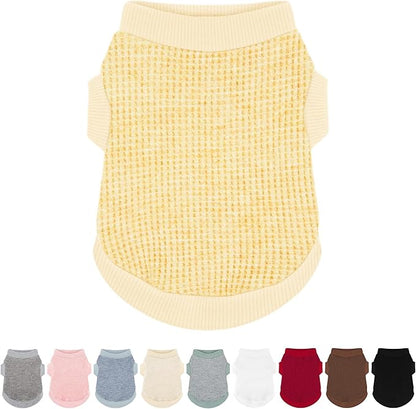 Cozy and Functional Dog Shirts for Small Puppies: Stretchable Ginger Attire with Easy-On Design, Ideal for Chihuahuas and Yorkies - Enhance Comfort and Playfulness on Chill Days Small